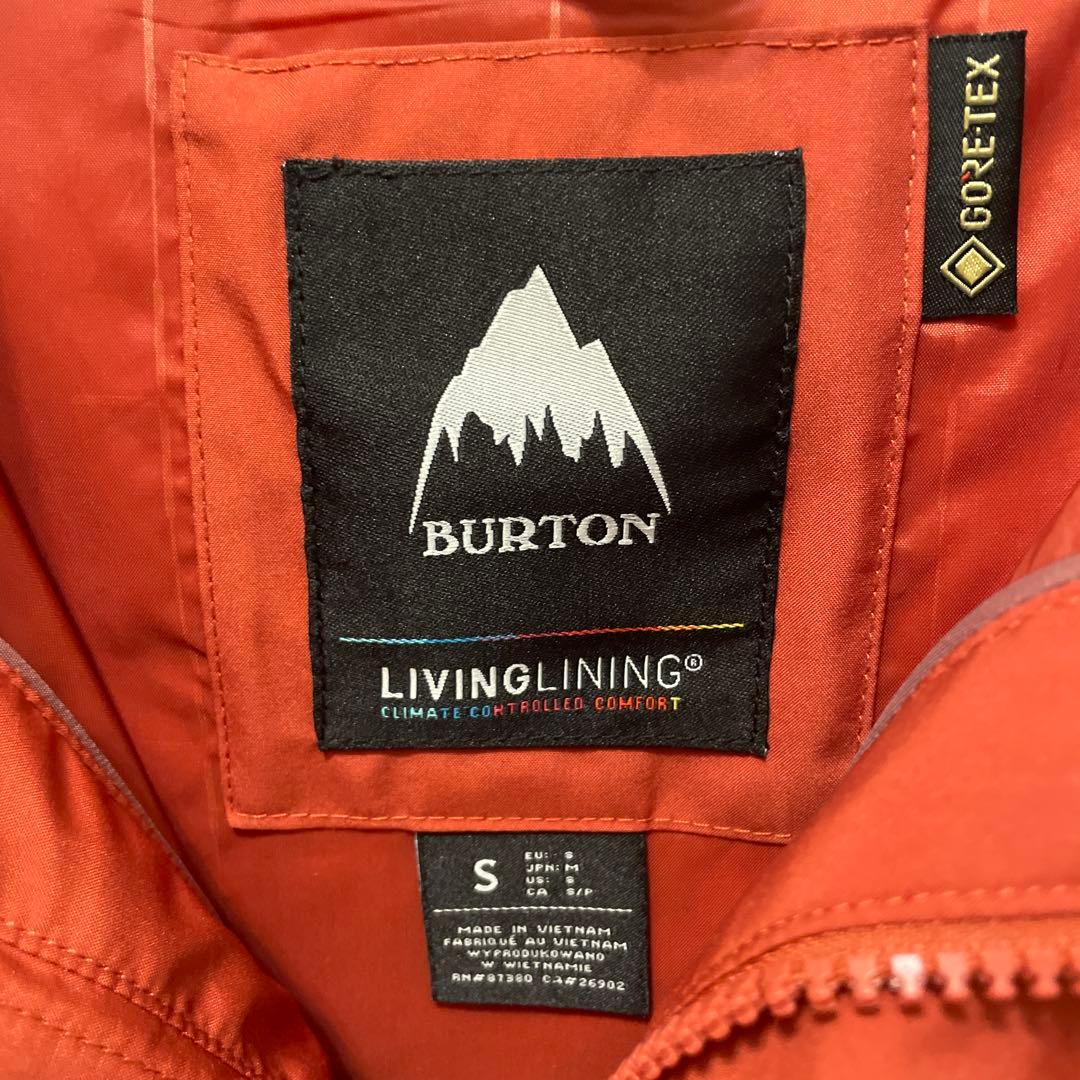 Burton オレンジ スノーボードウェア Sサイズ
