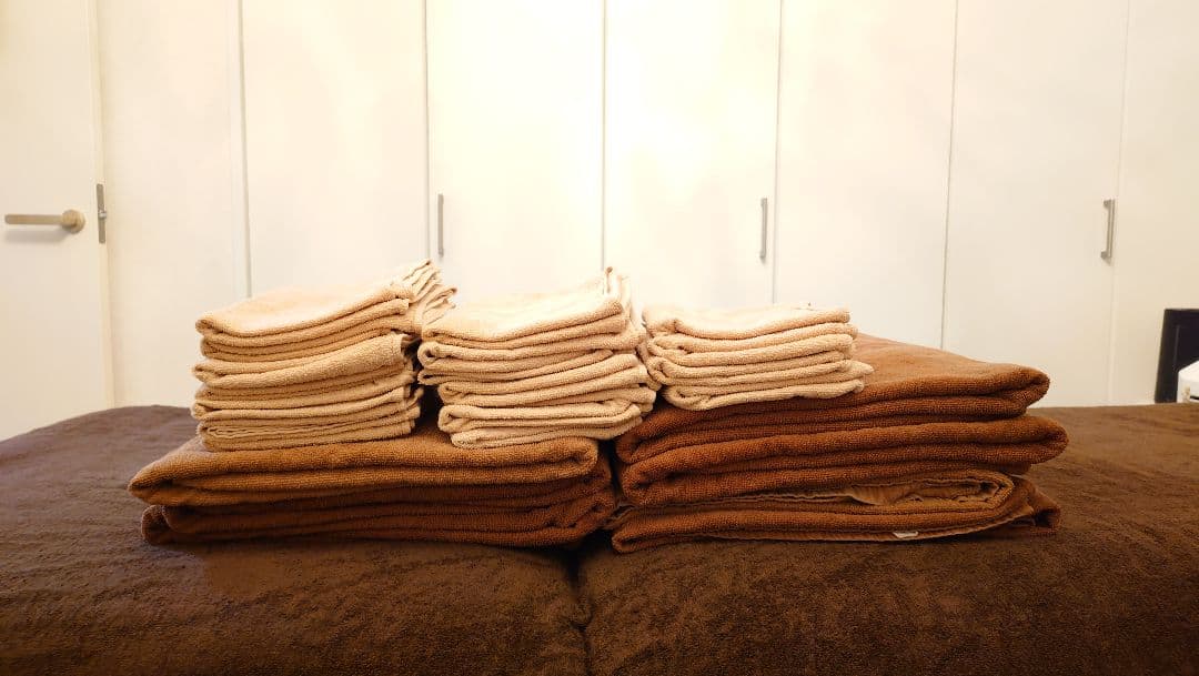 サロン使用　大判タオル 7枚　フェイスタオルタオル18枚