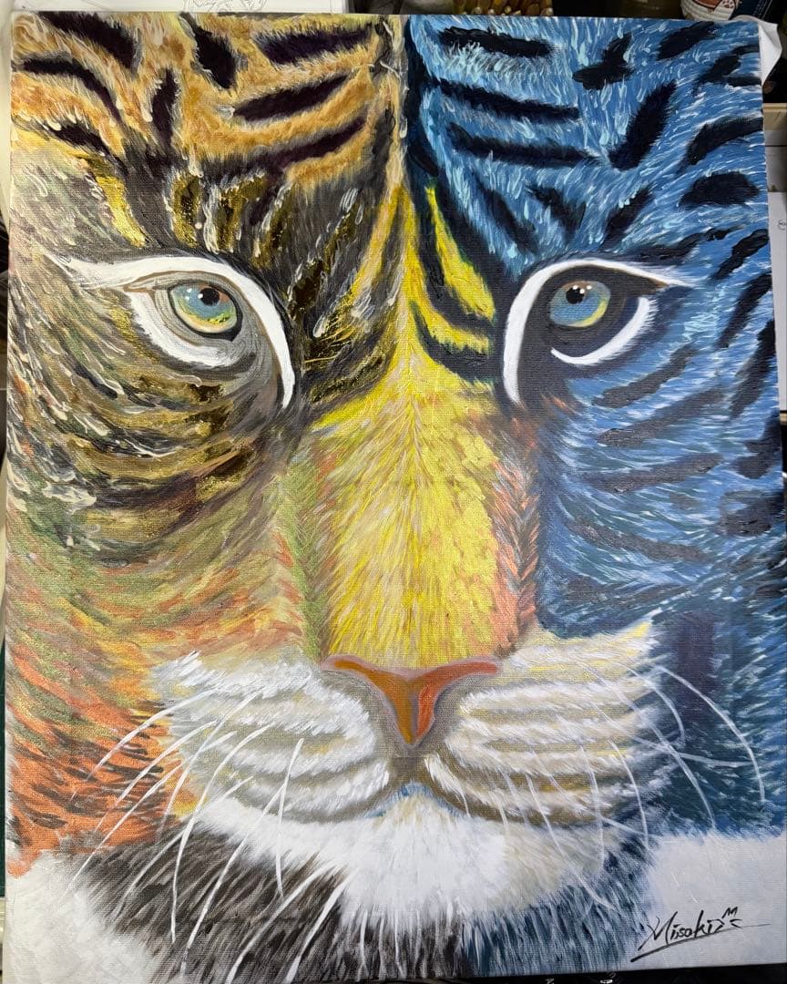 【アクリル画】「天からの贈り物」絵画 原画 アート