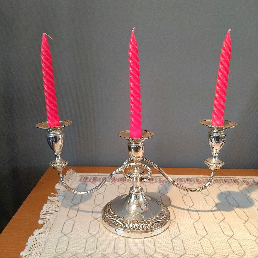 イギリスアンティーク　燭台　キャンドルスタンド　VINERS社