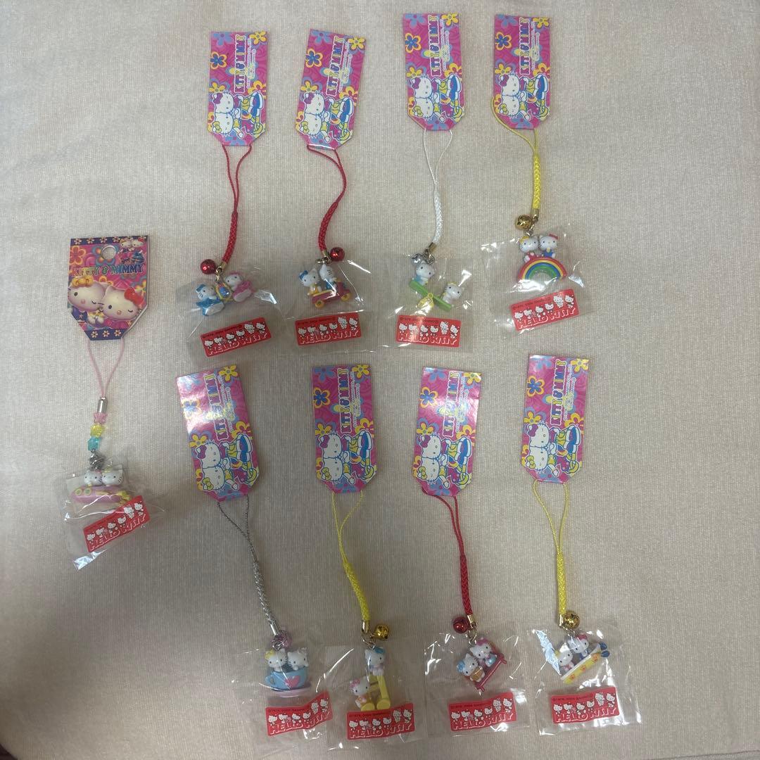 ⭐︎1月限定値下げ レア キティ & ミミィ 根付 ストラップ　9点