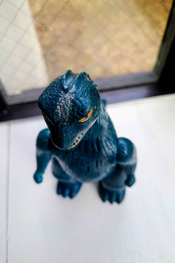 両足刻印 希少 美品 当時物 マルサン ゴジラ ブルマァク 怪獣 ソフビ 東宝