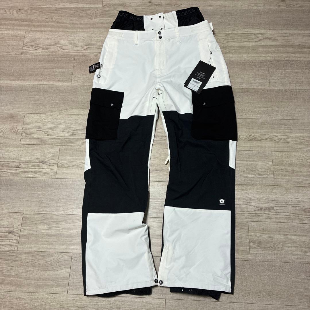 定価3.7万未使用 セッションズ MAJOR CARGO スノボパンツ XL 白