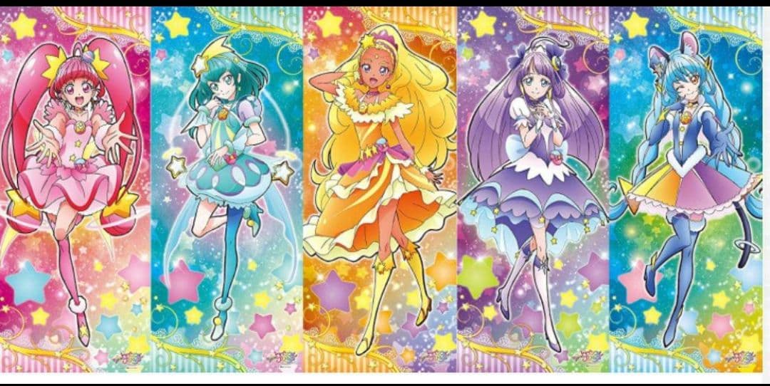 【最終価格】スター☆トゥインクルプリキュア 等身大タペストリー 『5人セット』