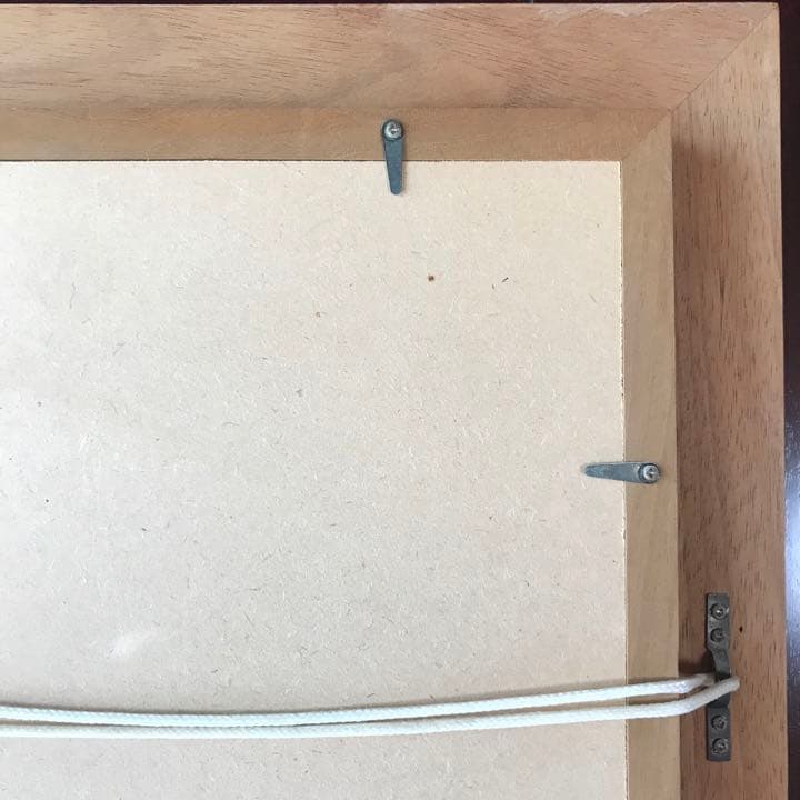 ⚠️注意‼️発送が特定の月末限定品 匿名配送込　絵画　李文魯サインと木製素敵な額縁付