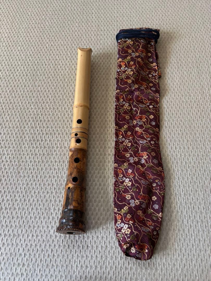 尺八　1尺4寸管（容山銘）短尺管