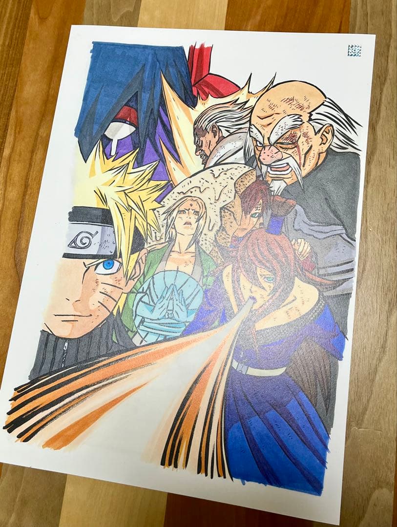 NARUTO 複製原画⑭ A3額縁付　原画のまとめ売りOK