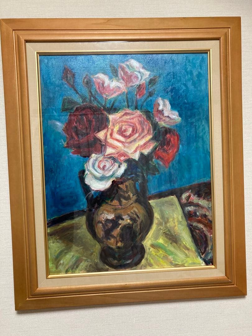 値下げ小山敬三12号模写額付き