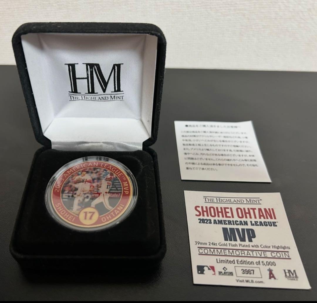 大谷翔平アメリカンリーグ2023MVP記念メダル