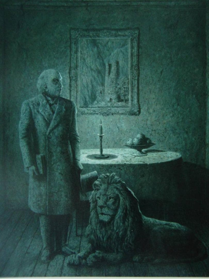 ルネ・マグリット「旅の記憶」、希少画集より、状態良好、新品高級額装付