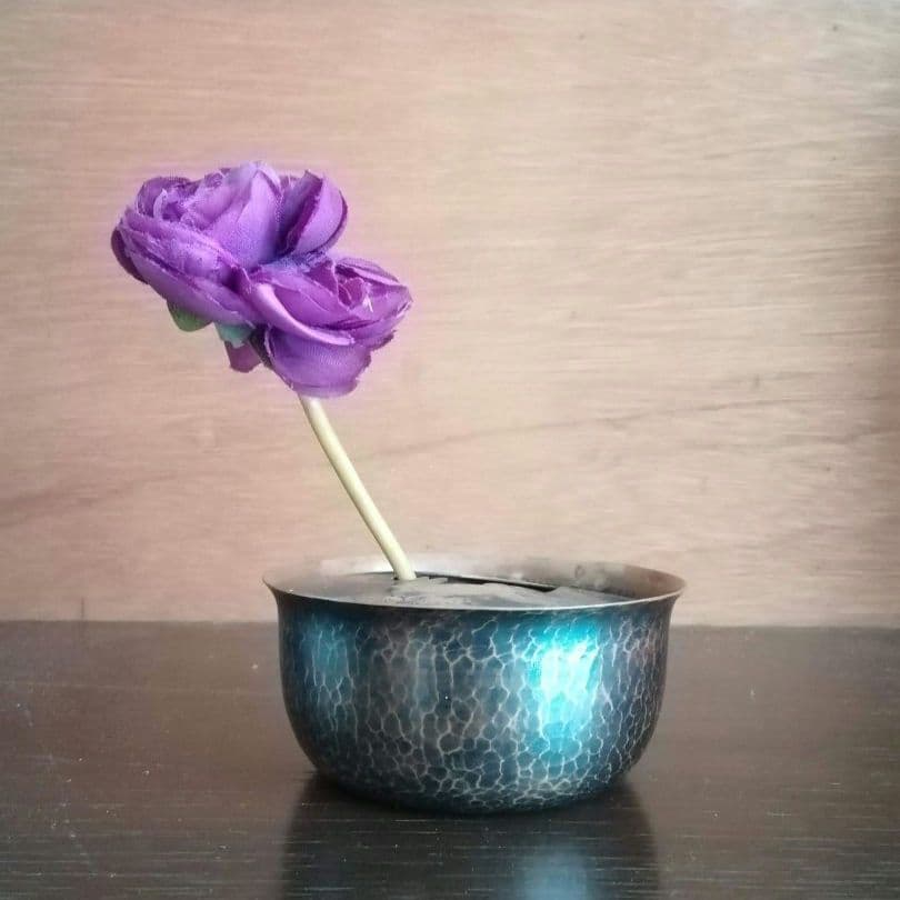 逸品　玉川堂　鎚起銅器　兎図紋　香炉　花活け　灰皿　和骨董　アンティーク