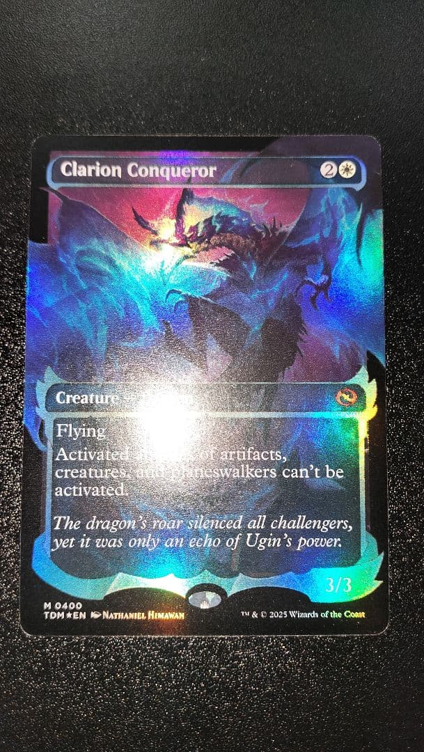 MTG 鳴り渡る龍哮の征服者 英語版 foil TDM版 １枚