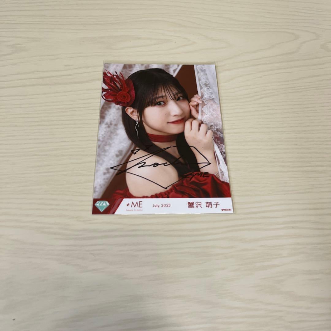 ノイミー 蟹沢萌子 生写真 直筆 ピオニーズ