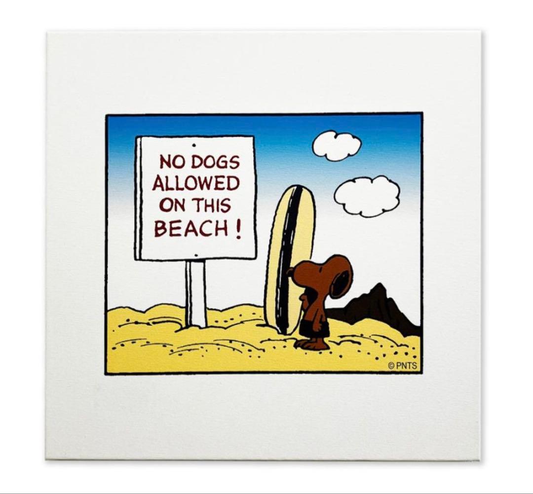 新品 ハワイ限定 日焼けスヌーピー キャンバスアートNODOGS