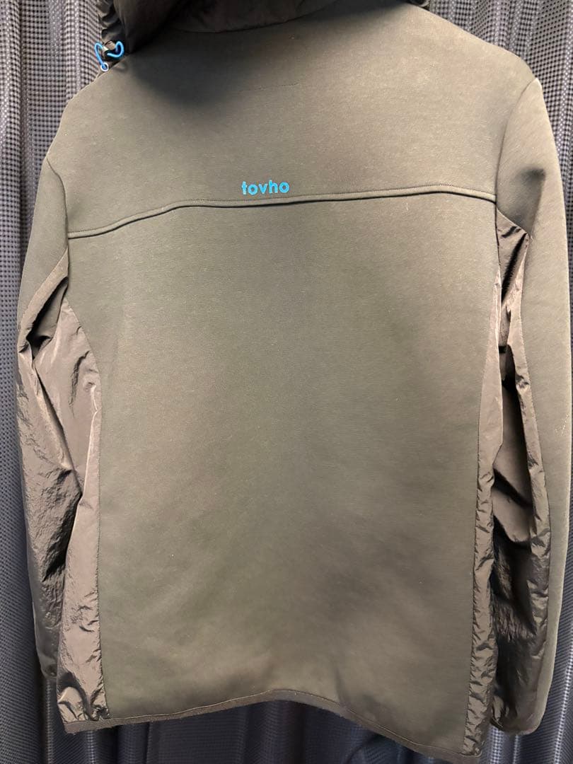 TOVHO トヴホ ダンボールニット 長袖パーカー ブラック系 03