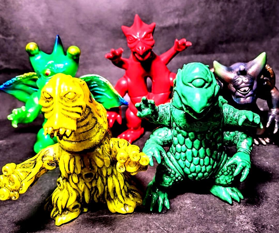 シカルナ工房　ザゴラ、チヲス、バグン、バグン、マイティ、ミニソフビ。