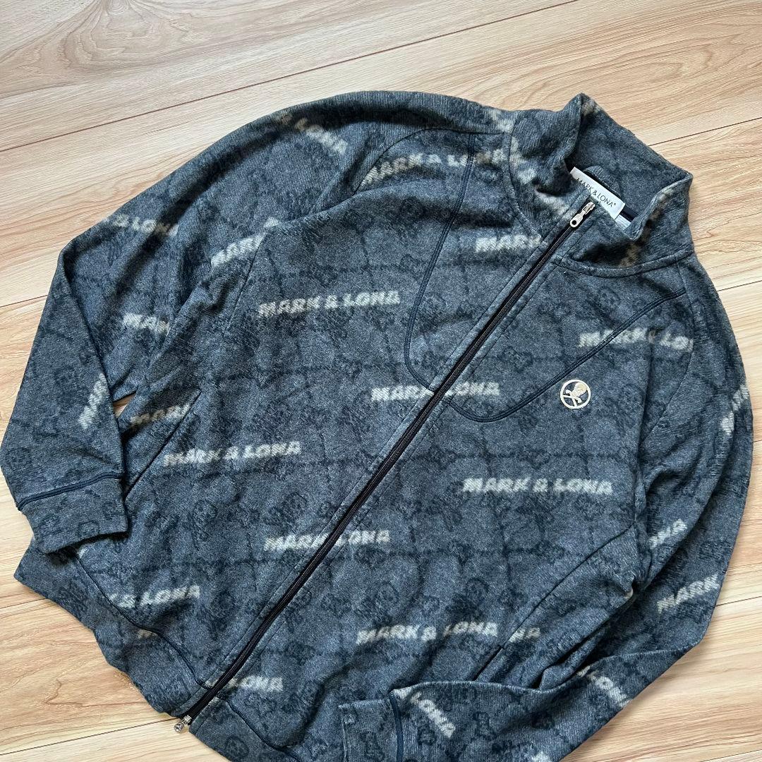 MARK＆LONA マークアンドロナ　フリース　ジャケット　総柄　ゴルフ　メンズ