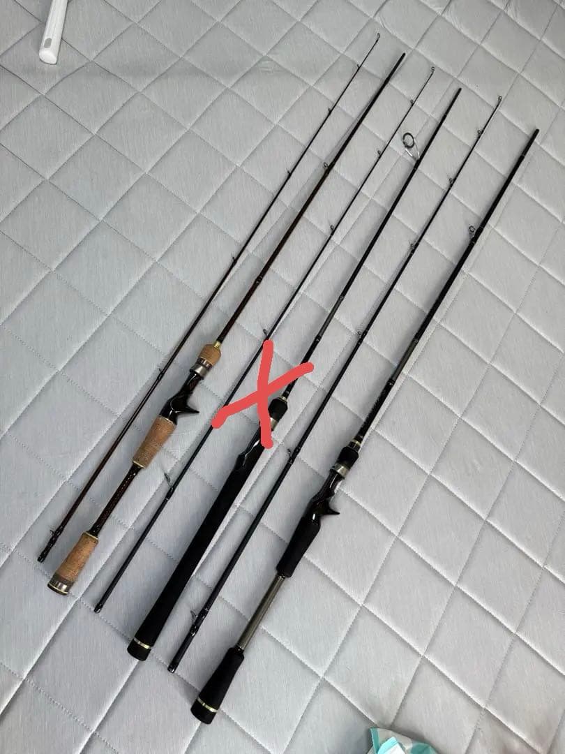 メジャークラフト バス釣りロッド2本 ベイトロッド