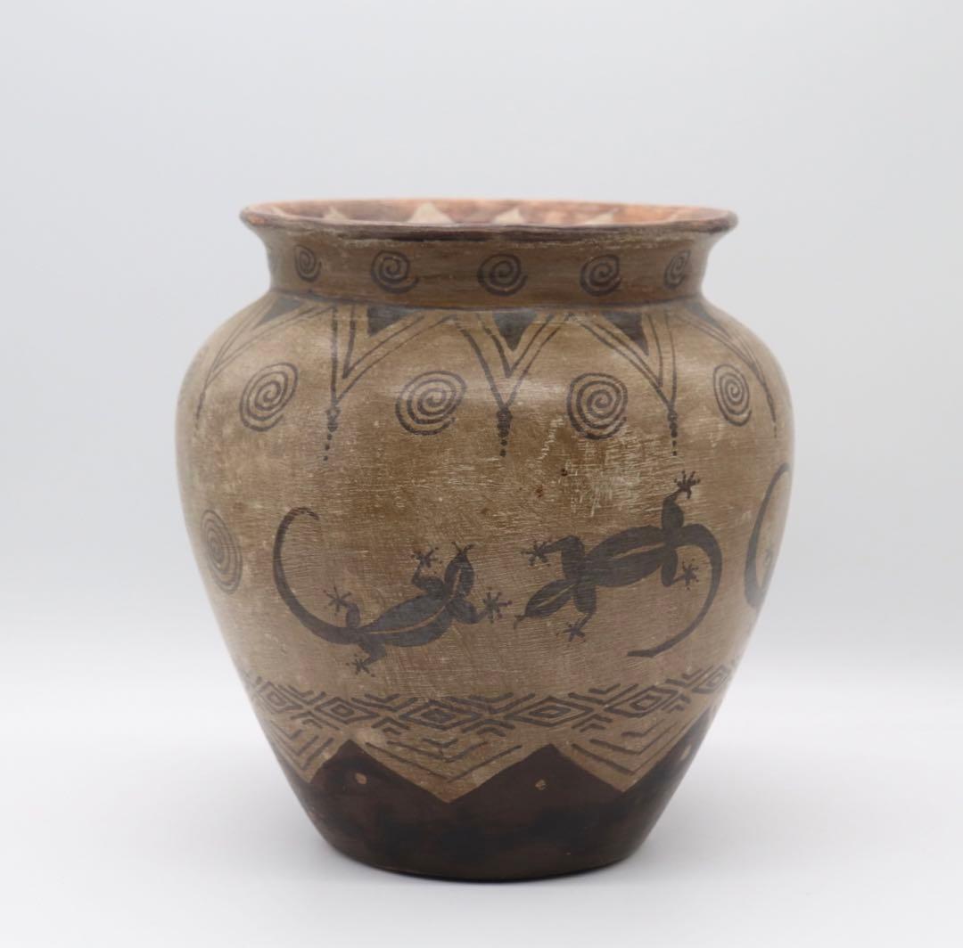 すえき　トカゲ文壺　送料込み0118