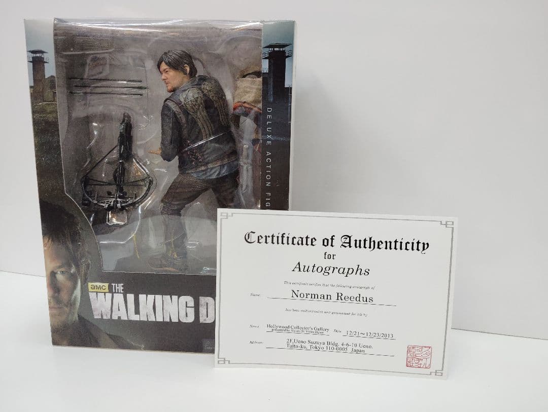 ウォーキングデッド ダリル フィギュア 直筆サイン入り