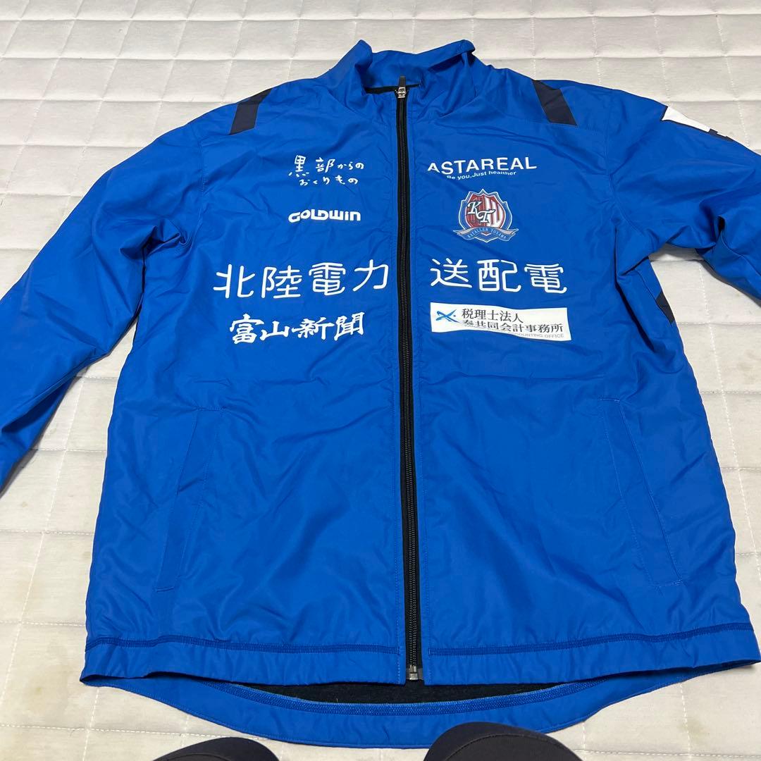 GOLDWIN 青 フルジップ ピステ　カターレ富山練習着