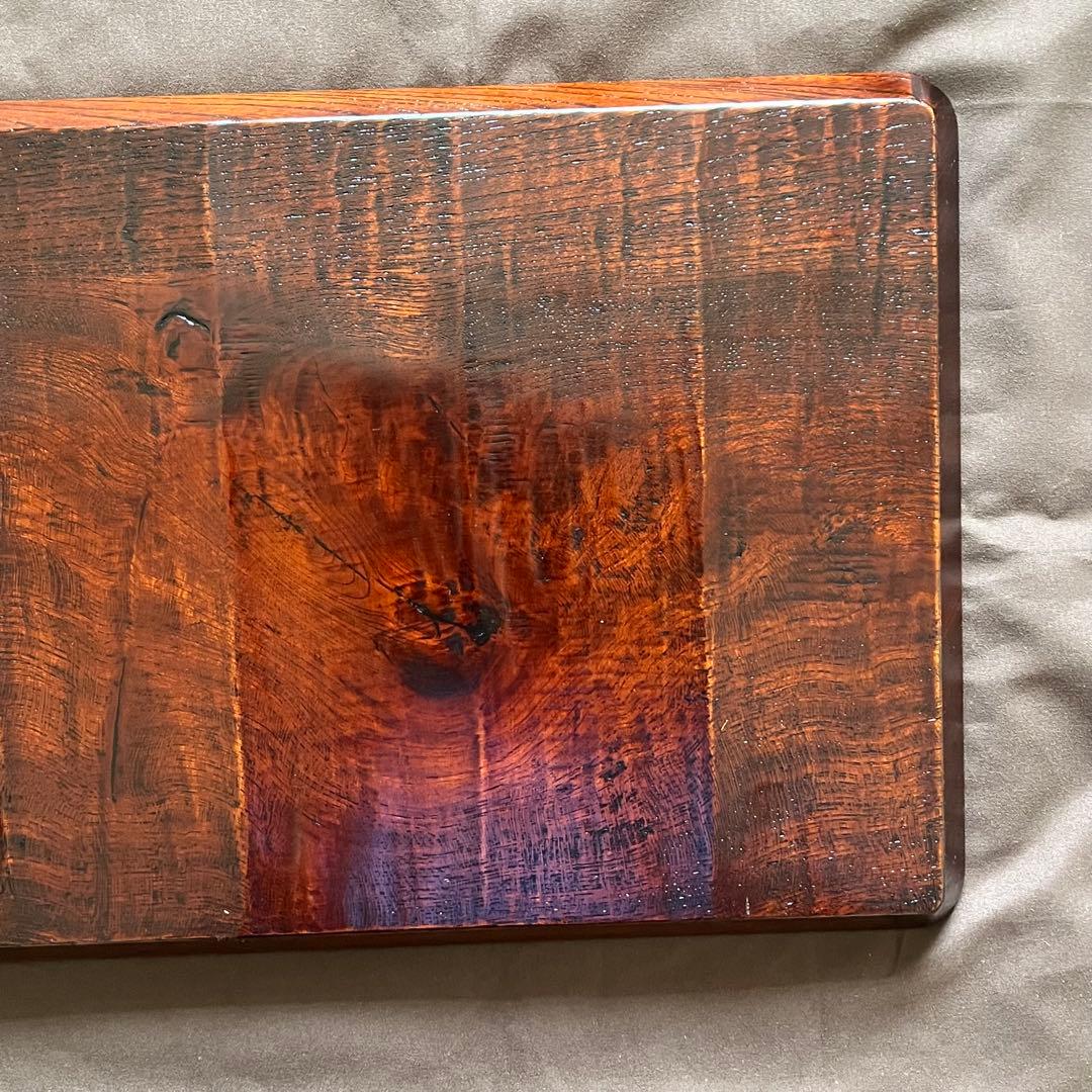 欅拭漆我谷盆　25cm×35.3cm×2.5cm 折敷　トレー　№9035