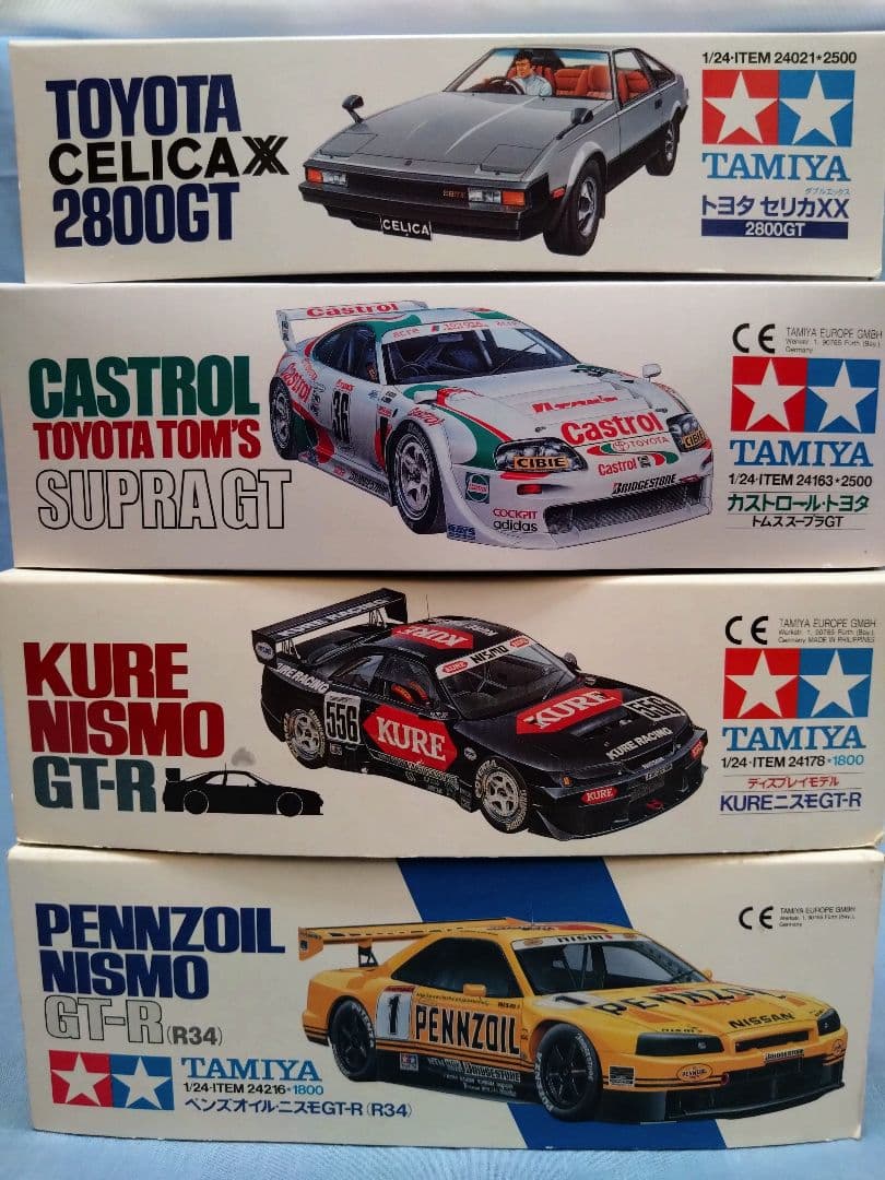 【限定特価】田宮 1/24スケールのプラモデルの4点セット①