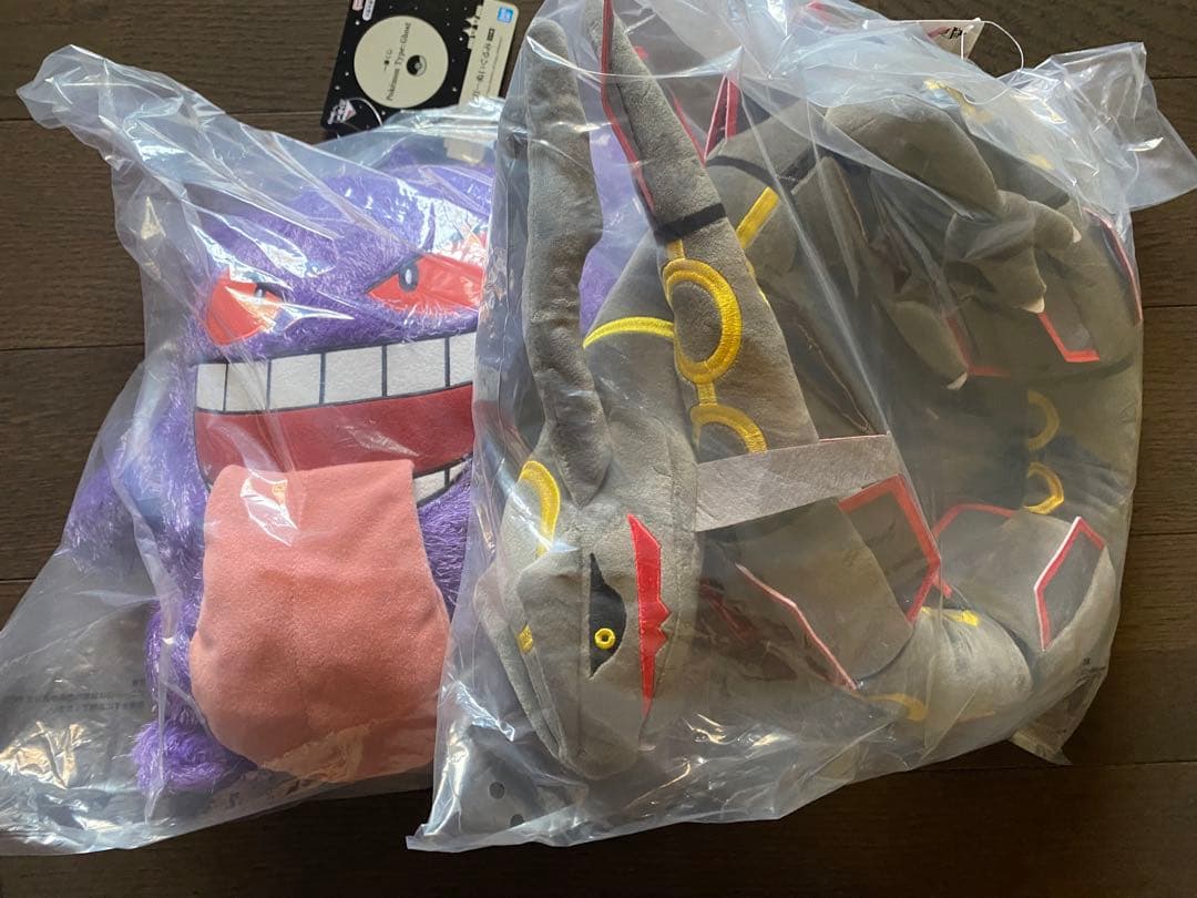 一番くじレックウザ、ゲンガーぬいぐるみ