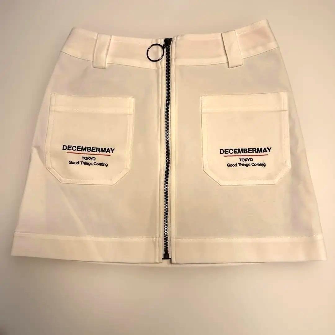 DECEMBER MAY ゴルフ　スカート　ホワイト