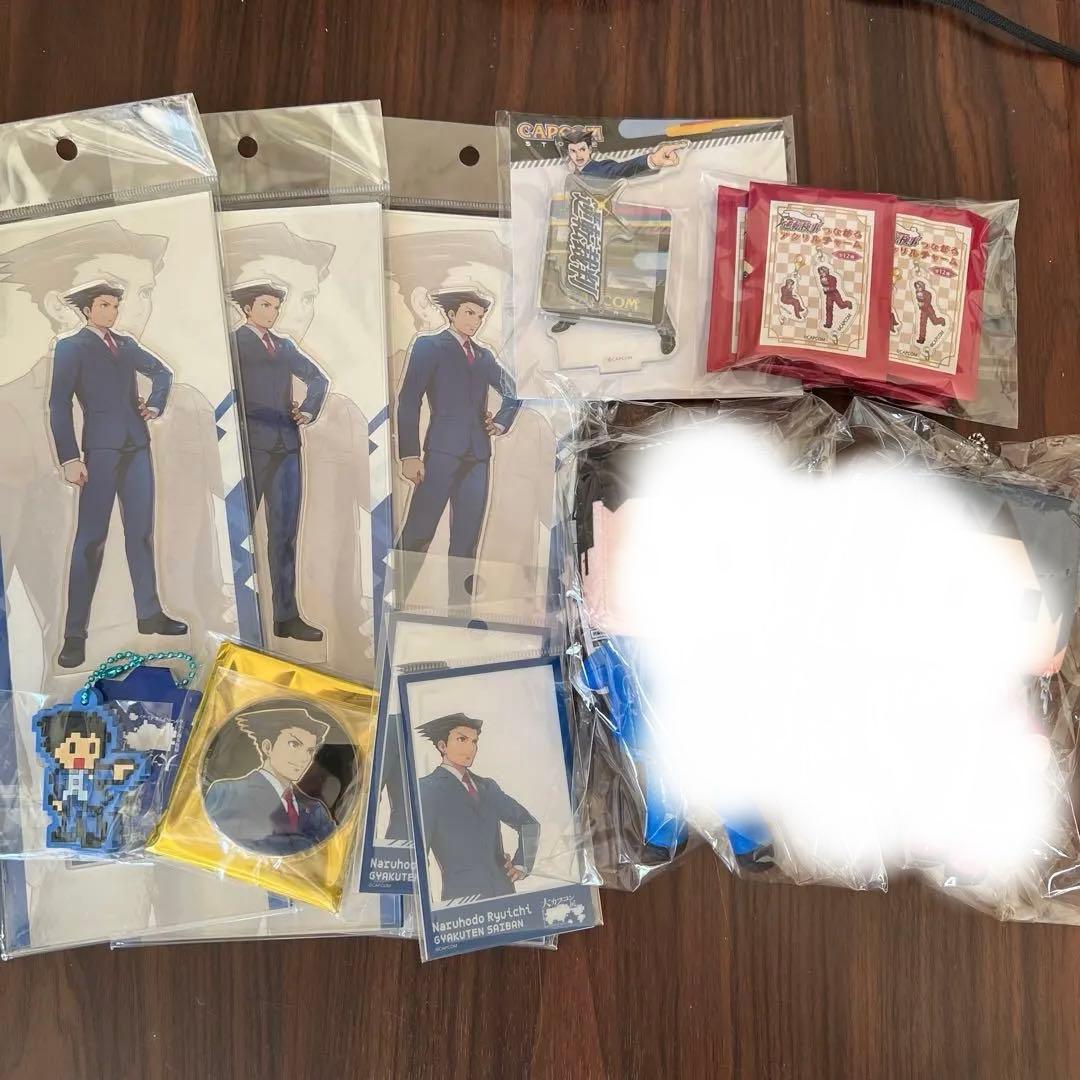 大カプコン展 成歩堂龍一 御剣怜侍 逆転裁判 グッズセット