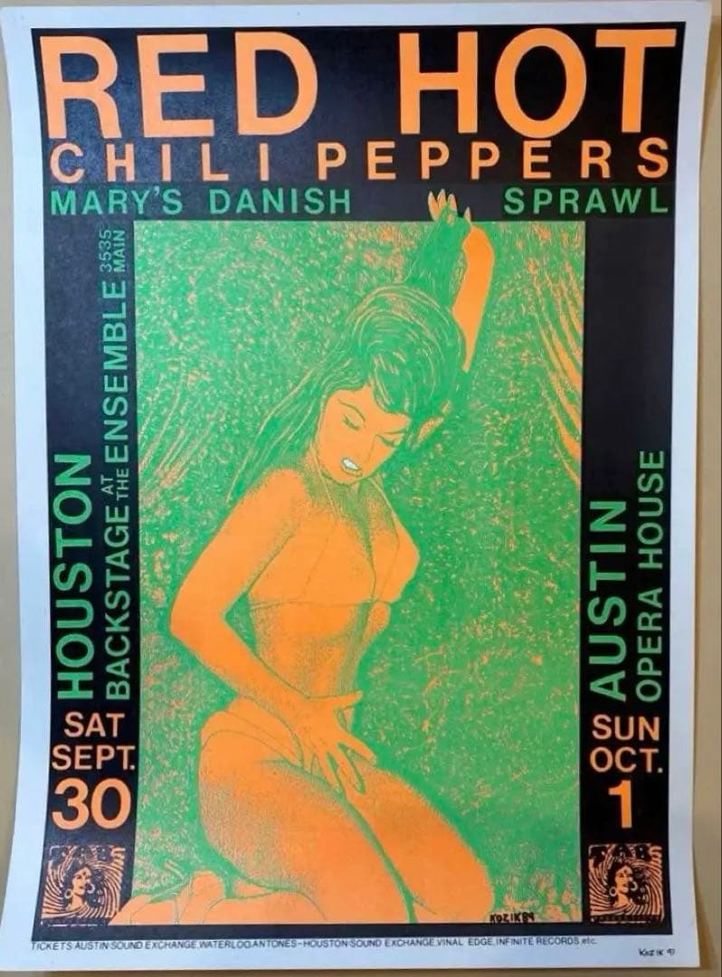 KOZIK RED HOT CHILI PEPPERS ポスター