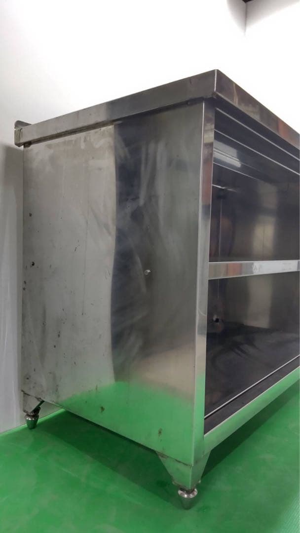 ☆地域限定送料無料☆工場整備品☆キャビネット　テーブル　幅1150 ステンレス