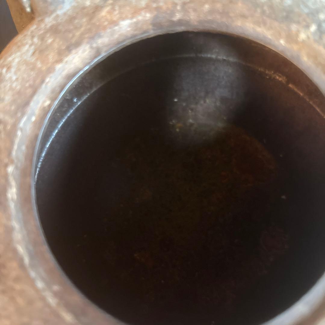 鉄瓶 骨董品 大黒様縁 古い 縁起物