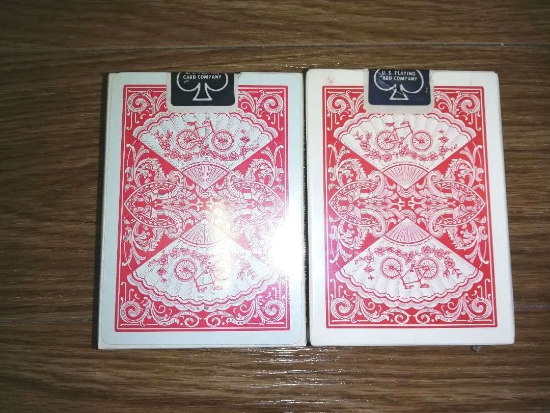 ラスト１セット●紙シールビンテージ●Bicycle ニューファンバック 2個