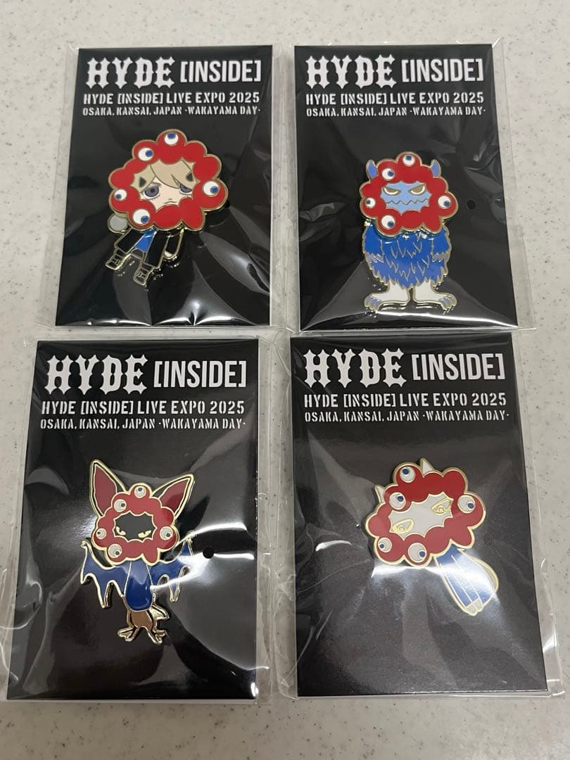 HYDE [INSIDE] LIVE EXPO 2025 ピンバッジ全4種