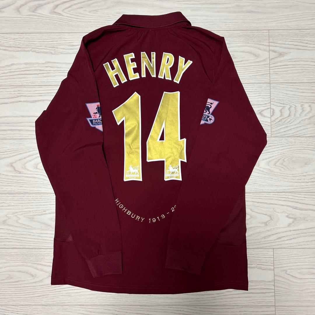 Arsenal アンリ 14番 長袖 ユニフォーム 2005-2006