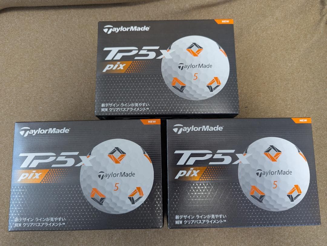 【新品】ゴルフボール テイラーメイド TP5x pix 3ダース