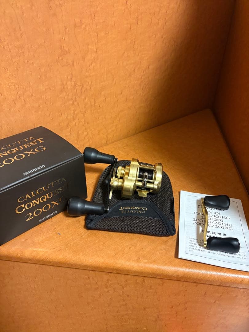 22CALCUTTA CONQUEST 200XG 夢屋ハンドルセット