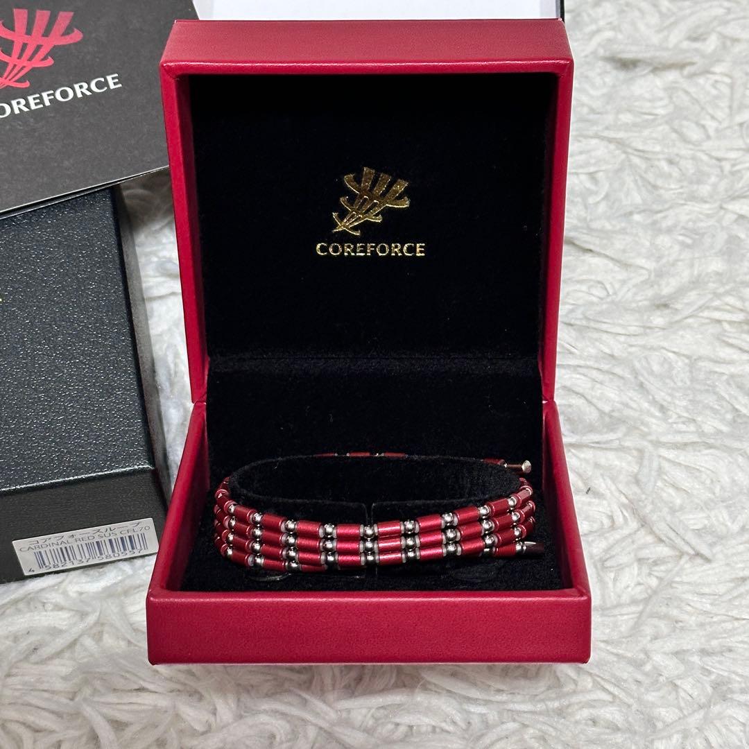 美品 正規品 コアフォースループ カーディナルレッド サス７０cm