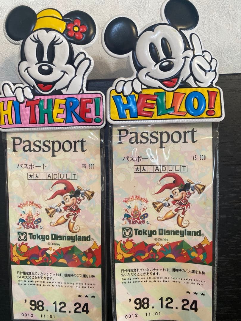 東京ディズニーランド 旧パスポート 当時物まとめ売り