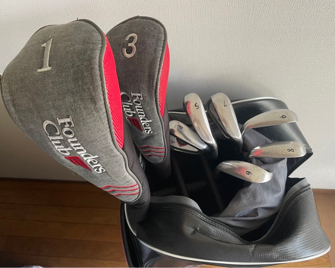 ゴルフバック　セット　ドライバー３本　ピンパター