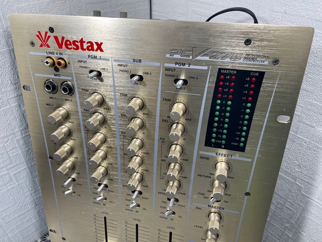 VESTAX ベスタクス　PCV-275 フェーダー、内部メンテナンス