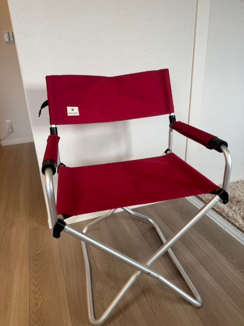 スノピークアウトドアチェア 赤