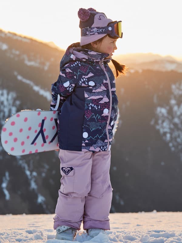 未使用 ROXY ロキシー スノージャケット スキーウェア 100cm 紺 紫