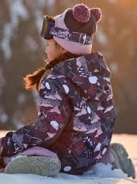 未使用 ROXY ロキシー スノージャケット スキーウェア 100cm 紺 紫