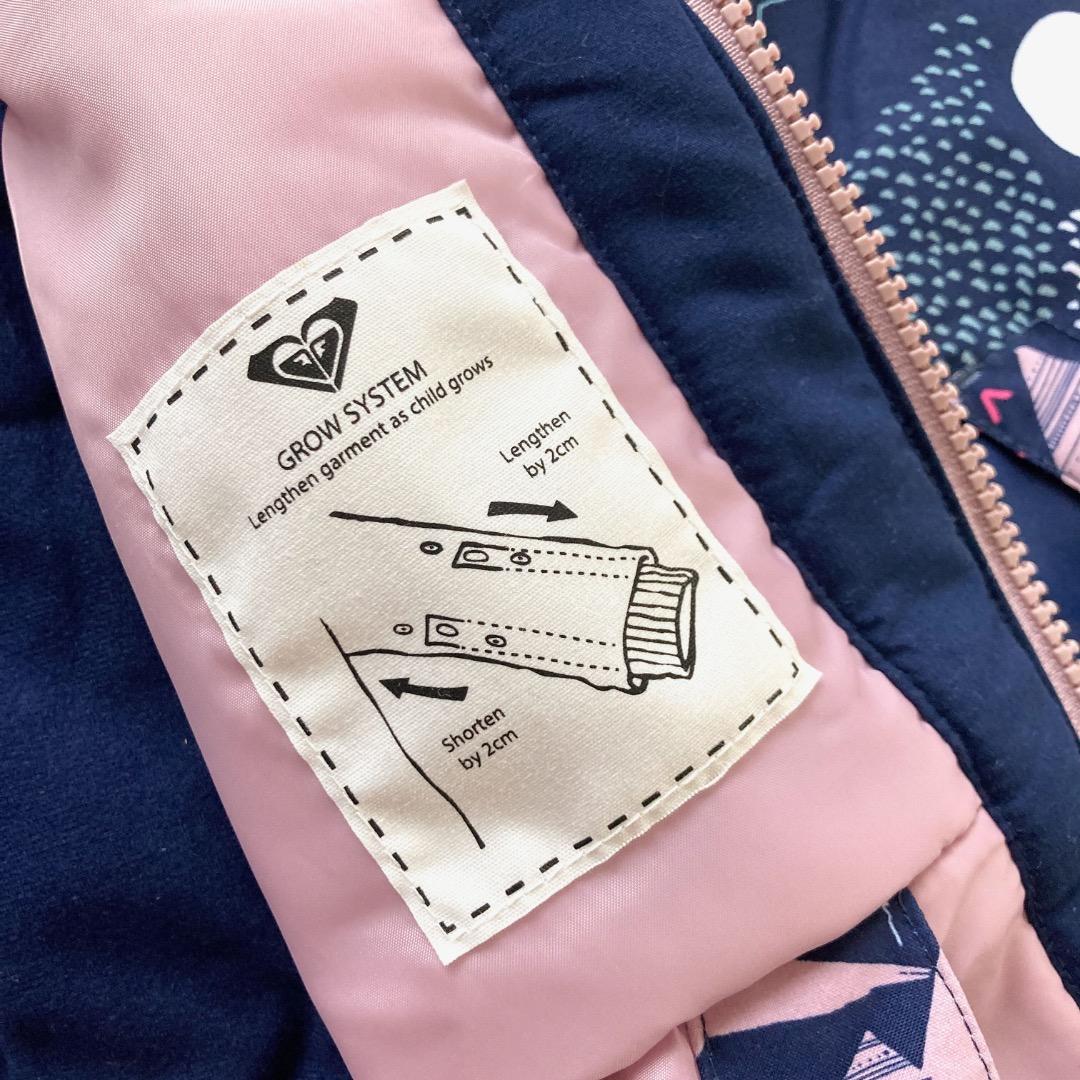 未使用 ROXY ロキシー スノージャケット スキーウェア 100cm 紺 紫