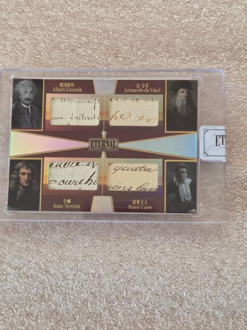 ETERNAL 直筆カード アインシュタイン ダヴィンチ ニュートン キュリー