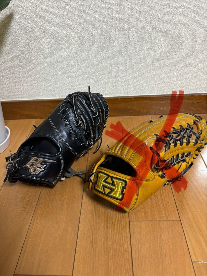 ラグミミ様　己極　外野手用　ファーストミット セット　軟式　即戦力