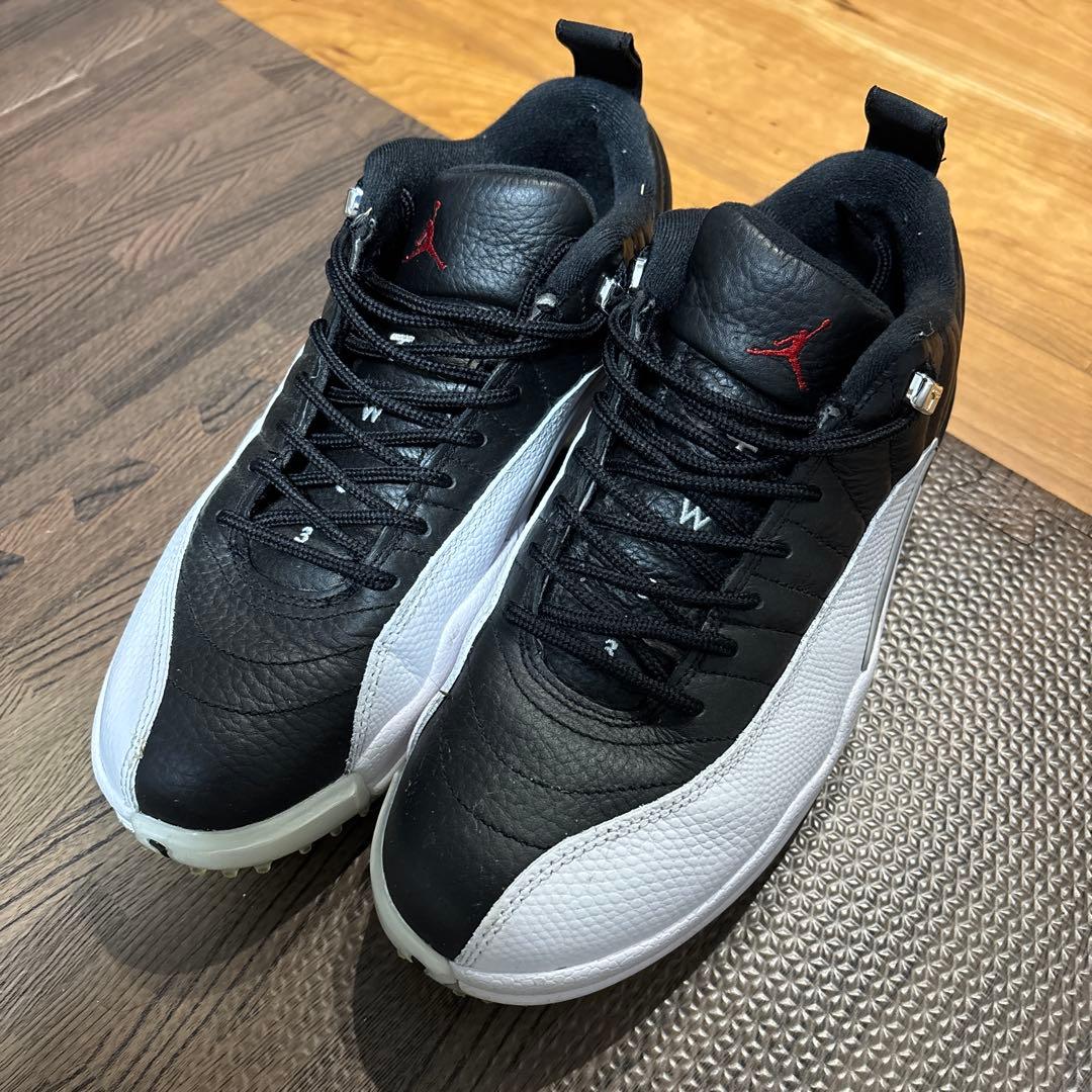 Air Jordan 12 ゴルフシューズ　ブラック/ホワイト