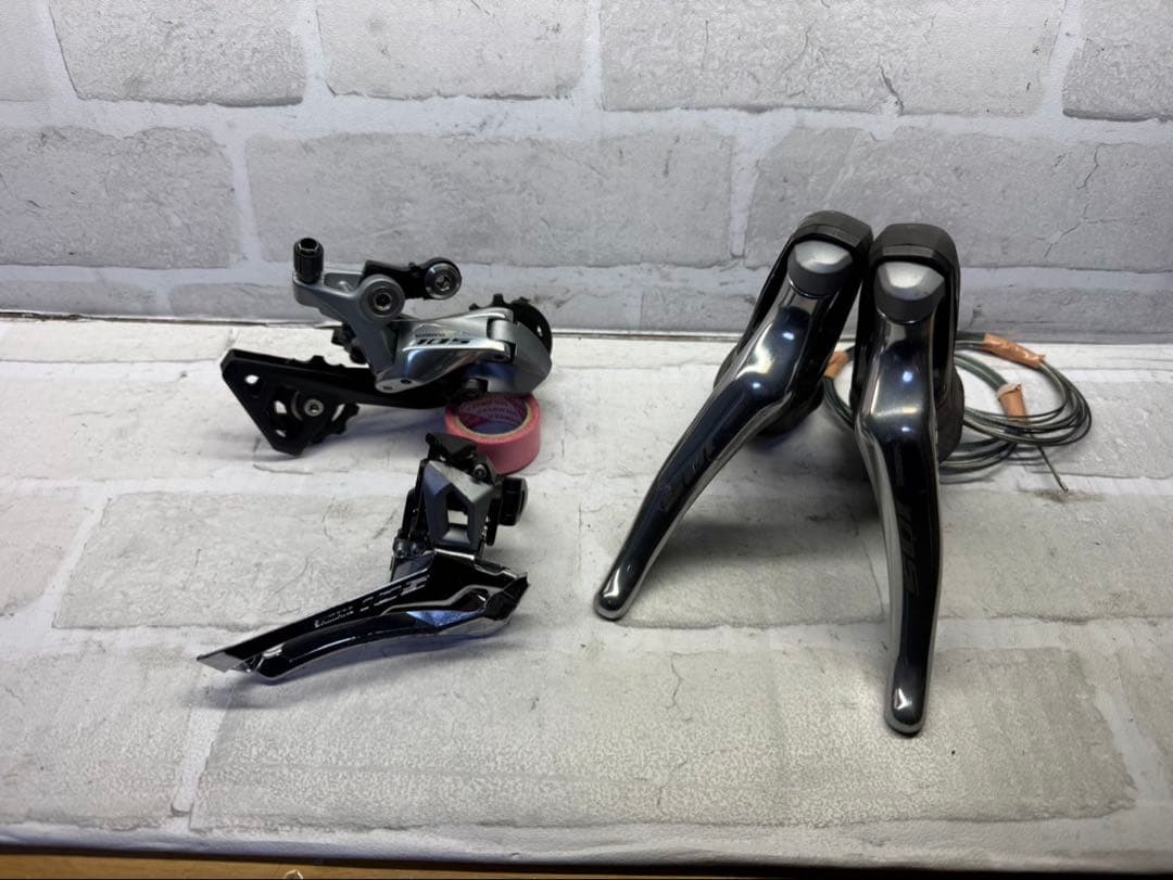 シマノ105 r7000 3点セット　希少シルバーモデル